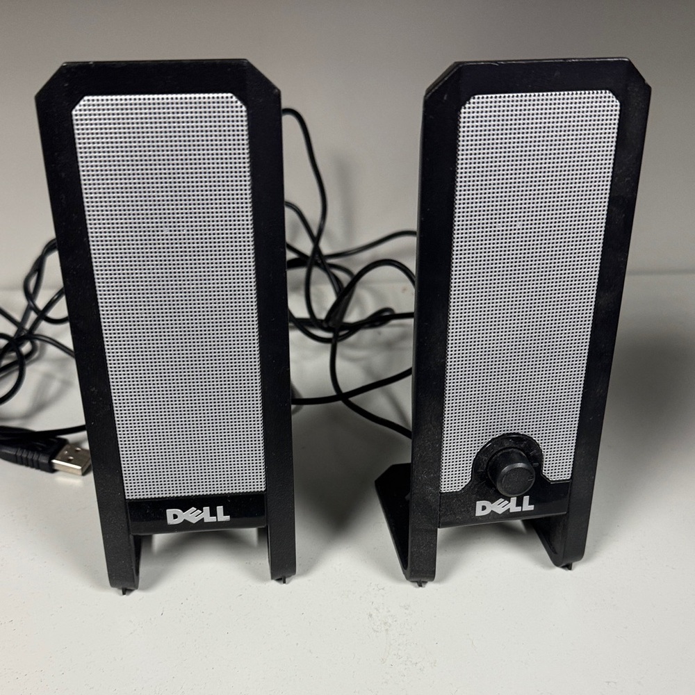 Dell Black and Gray Audio Speakers